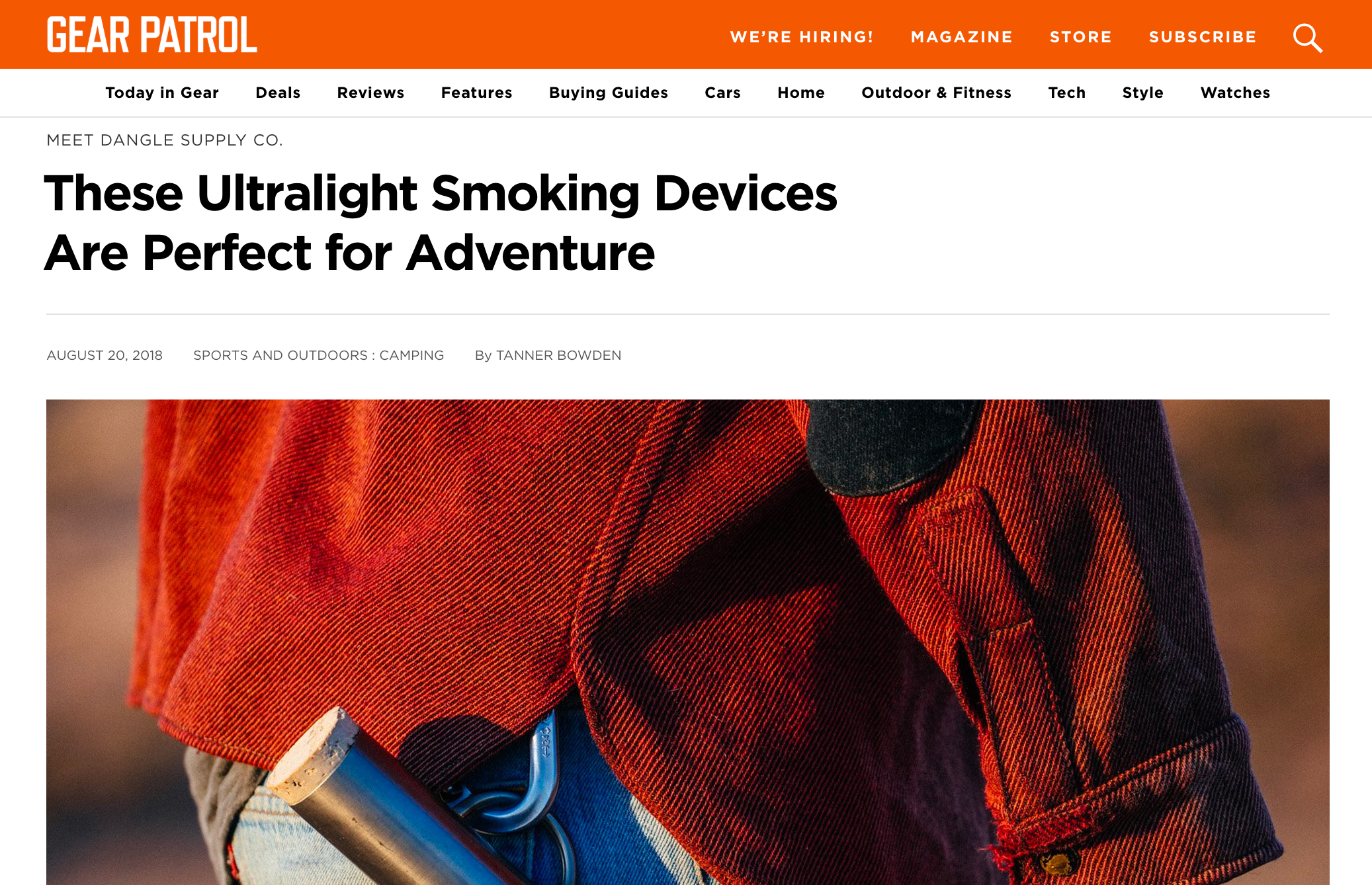 DangleBongs Titanium bong is on Gear Patrol!